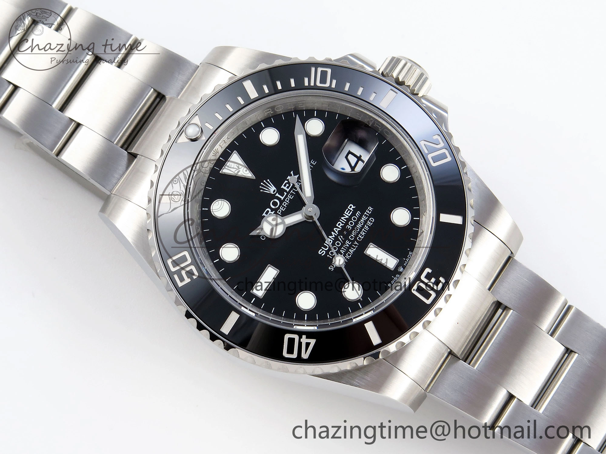 SUBMARINER 41MM 126610 LN BLACK CERAMIC 904L STEEL GMF 1:1 BEST EDITION VR3235