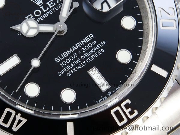 SUBMARINER 41MM 126610 LN BLACK CERAMIC 904L STEEL GMF 1:1 BEST EDITION VR3235