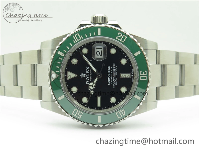 SUBMARINER 41MM 126610 LV KERMIT 904L STEEL GMF 1:1 BEST EDITION A3235