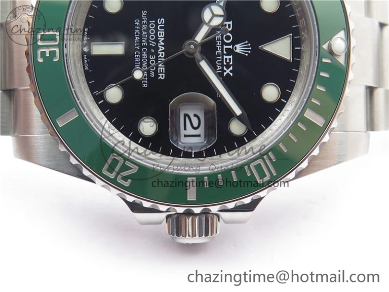 SUBMARINER 41MM 126610 LV KERMIT 904L STEEL GMF 1:1 BEST EDITION A3235
