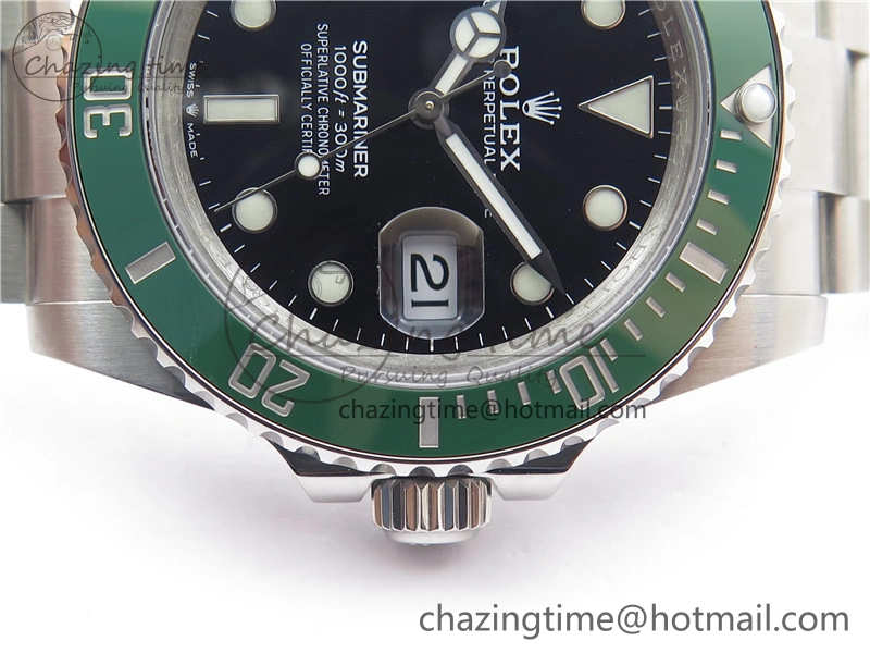 SUBMARINER 41MM 126610 LV KERMIT 904L STEEL GMF 1:1 BEST EDITION A3235