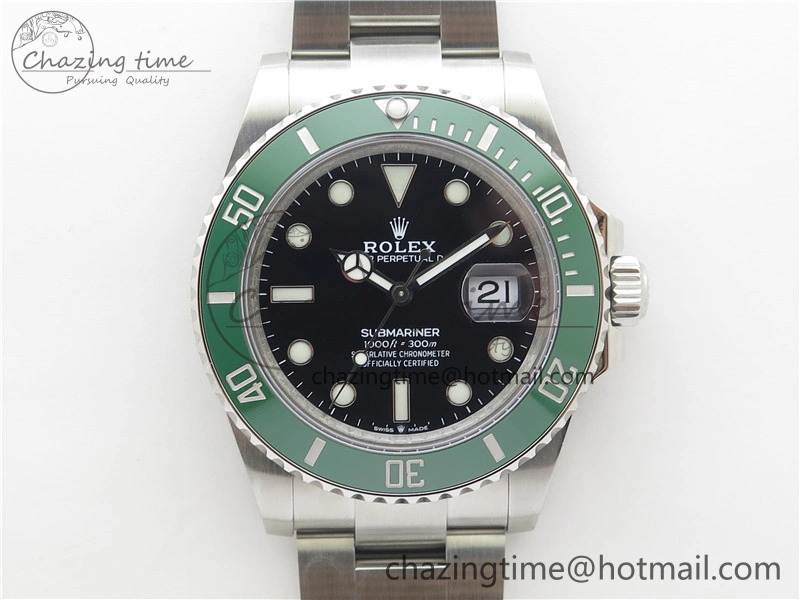 SUBMARINER 41MM 126610 LV KERMIT 904L STEEL GMF 1:1 BEST EDITION A3235