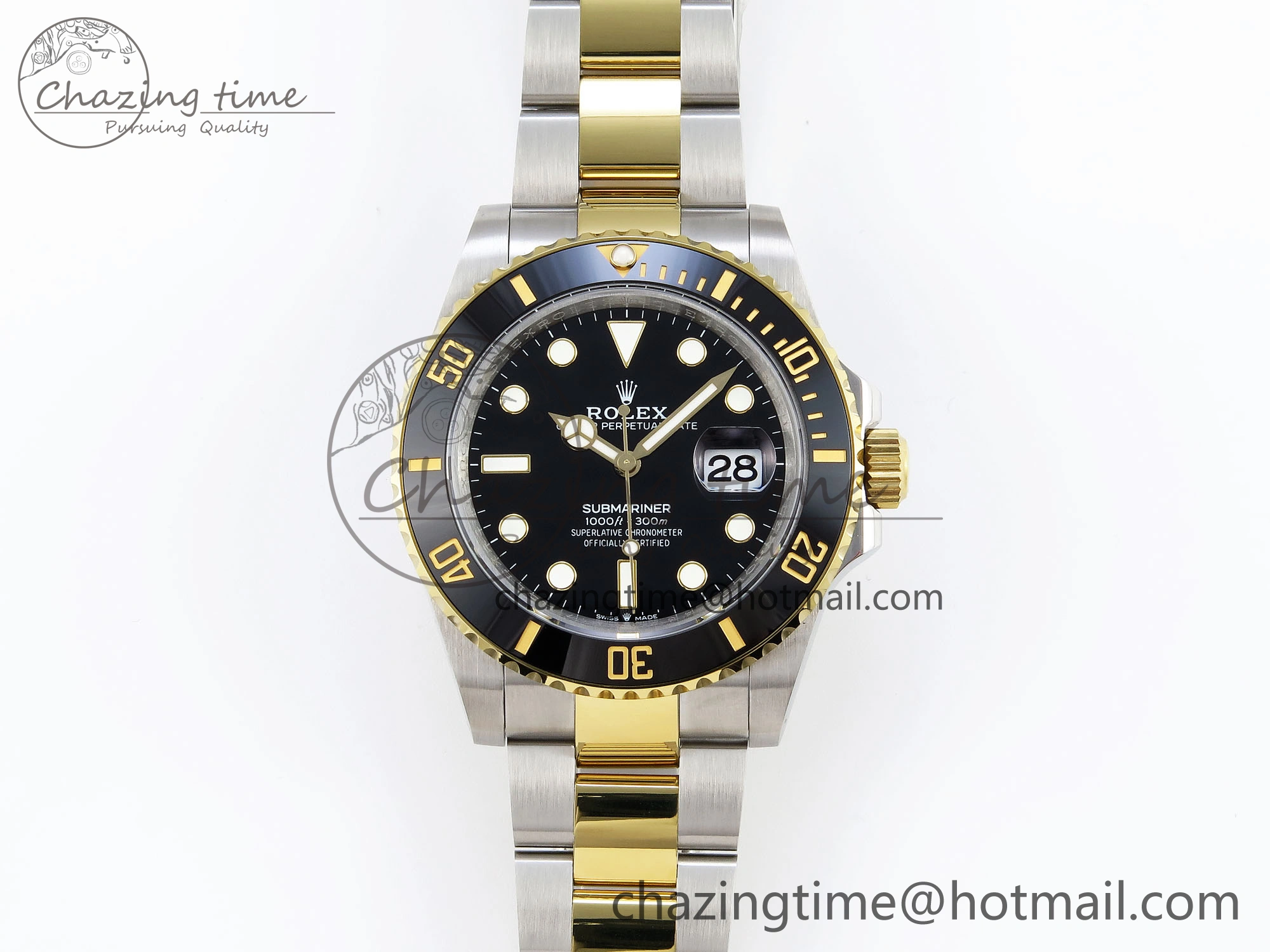 SUBMARINER 41MM 126613 LN SS YG BLACK CERAMIC 904L STEEL GMF 1:1 BEST EDITION VR3235