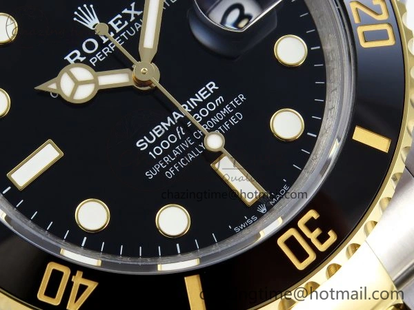 SUBMARINER 41MM 126613 LN SS YG BLACK CERAMIC 904L STEEL GMF 1:1 BEST EDITION VR3235
