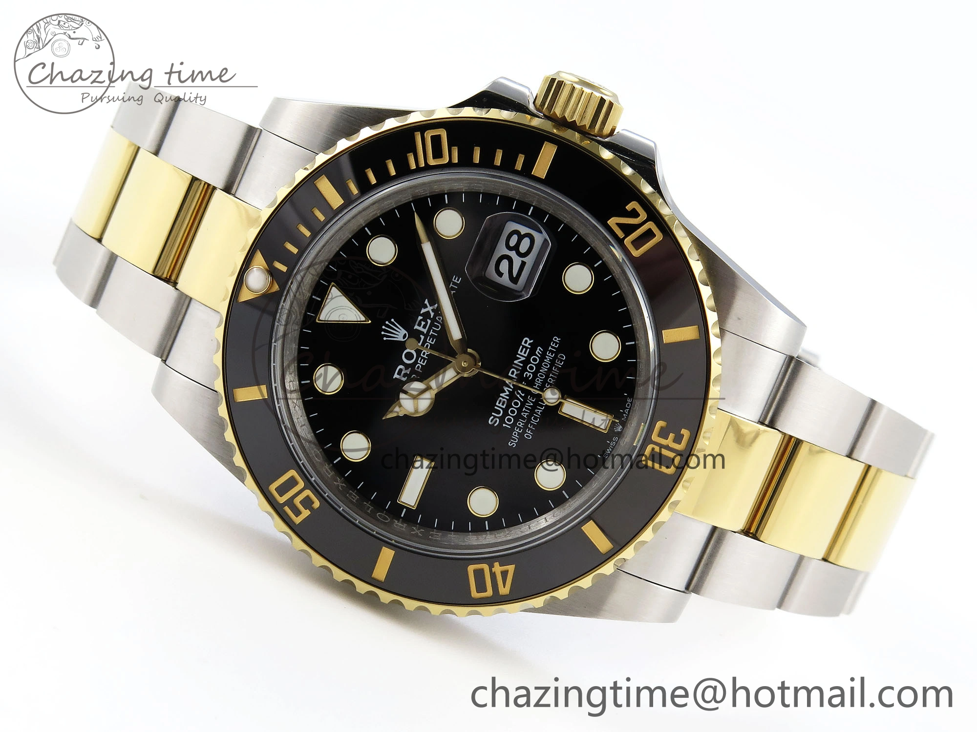 SUBMARINER 41MM 126613 LN SS YG BLACK CERAMIC 904L STEEL GMF 1:1 BEST EDITION VR3235