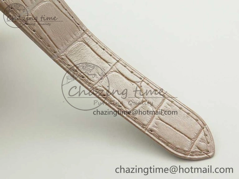 Santos 100 33mm RXW 1:1 Best Edition Ladies SS White Dial on Pink Leather Strap SEIKO NH05A