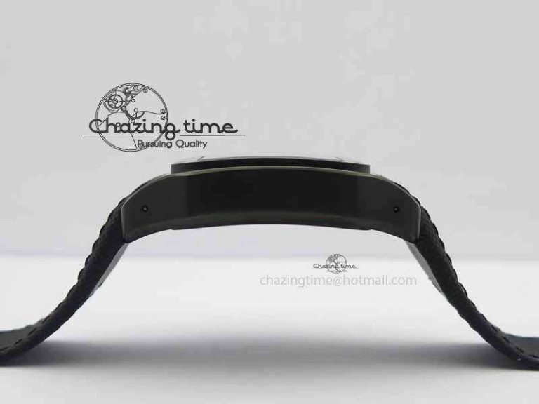 Santos 100 38mm DLC Best Edition Black Dial On Nylon Strap A2824