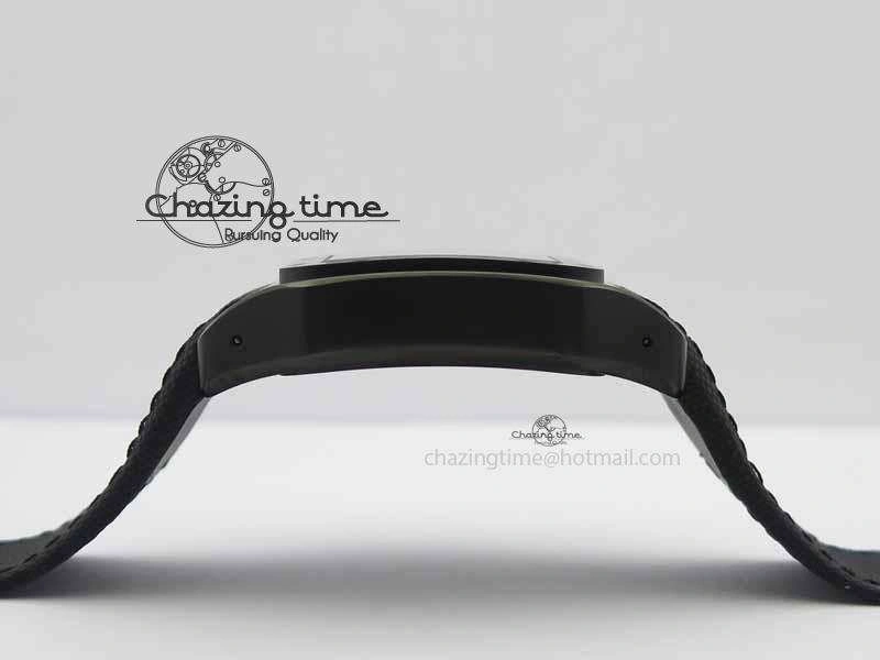 Santos 100 38mm DLC Best Edition Black Dial On Nylon Strap A2824