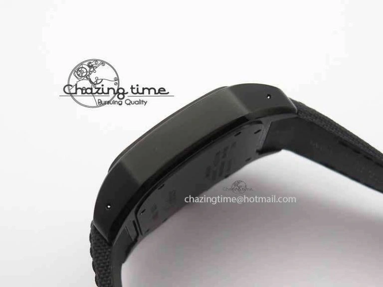Santos 100 38mm DLC Best Edition Black Dial On Nylon Strap A2824