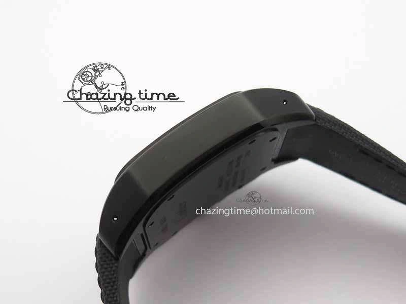 Santos 100 38mm DLC Best Edition Black Dial On Nylon Strap A2824