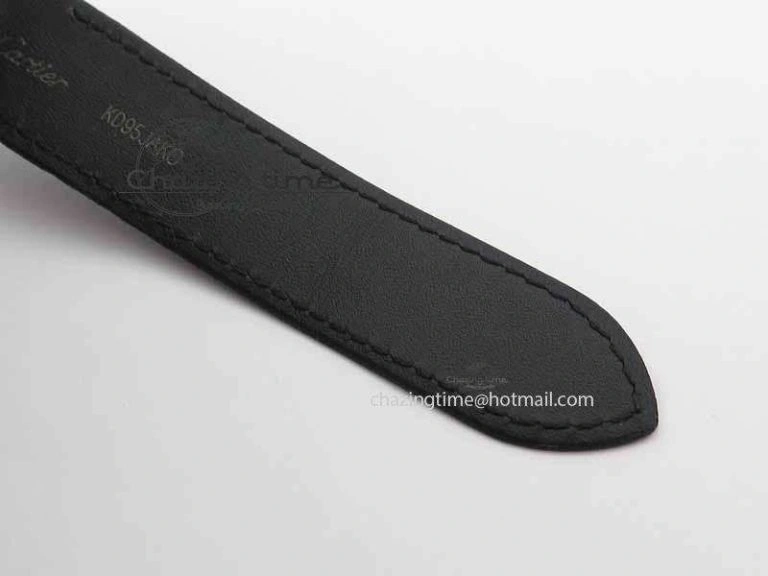 Santos 100 38mm DLC Best Edition Black Dial On Nylon Strap A2824
