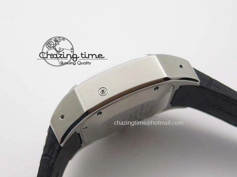 Santos 100 Chronograph SS Ultimate Edition On Black Leather Strap A7753