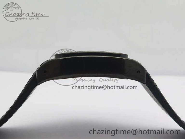 Santos 100 DLC V6F 1:1 Best Edition Black Dial On Black Nylon Strap A1847 MC