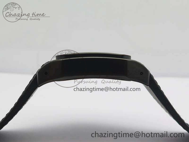 Santos 100 DLC V6F 1:1 Best Edition Black Dial On Black Nylon Strap A1847 MC