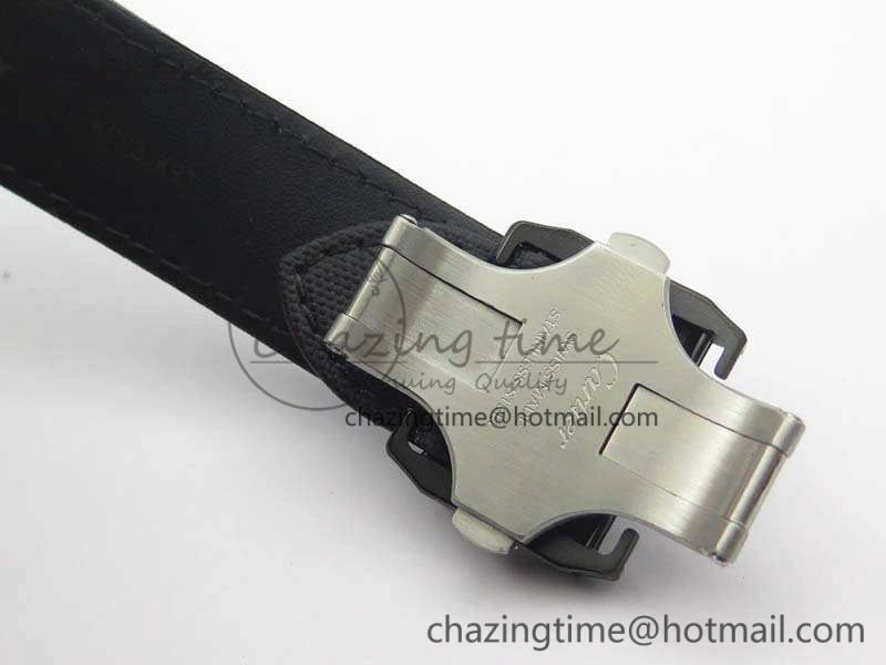 Santos 100 DLC V6F 1:1 Best Edition Black Dial On Black Nylon Strap A1847 MC