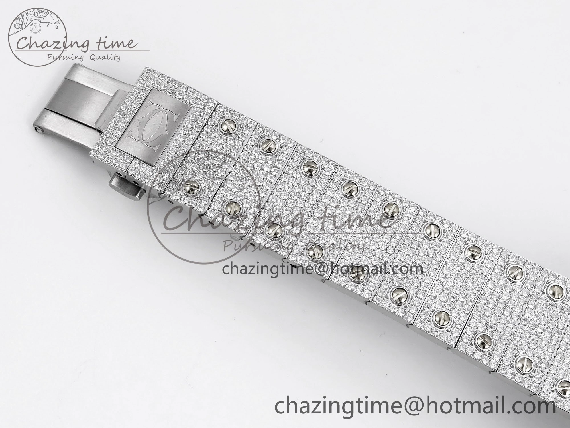 Santos De 40mm TWF 1:1 Best Edition SS Dial 904L SS Case and Bracelet A2824