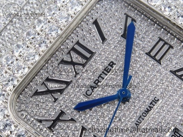 Santos De 40mm TWF 1:1 Best Edition SS Dial 904L SS Case and Bracelet A2824