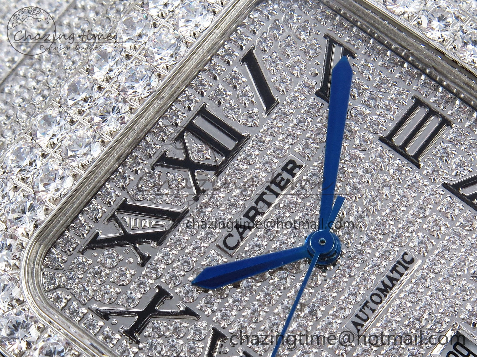 Santos De 40mm TWF 1:1 Best Edition SS Dial 904L SS Case and Bracelet A2824