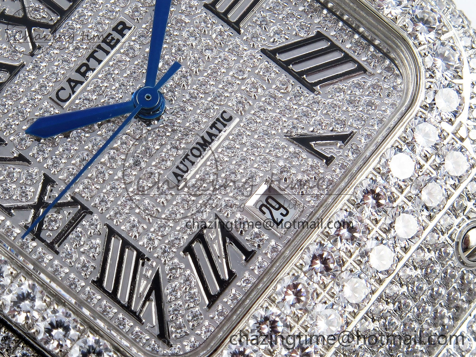 Santos De 40mm TWF 1:1 Best Edition SS Dial 904L SS Case and Bracelet A2824