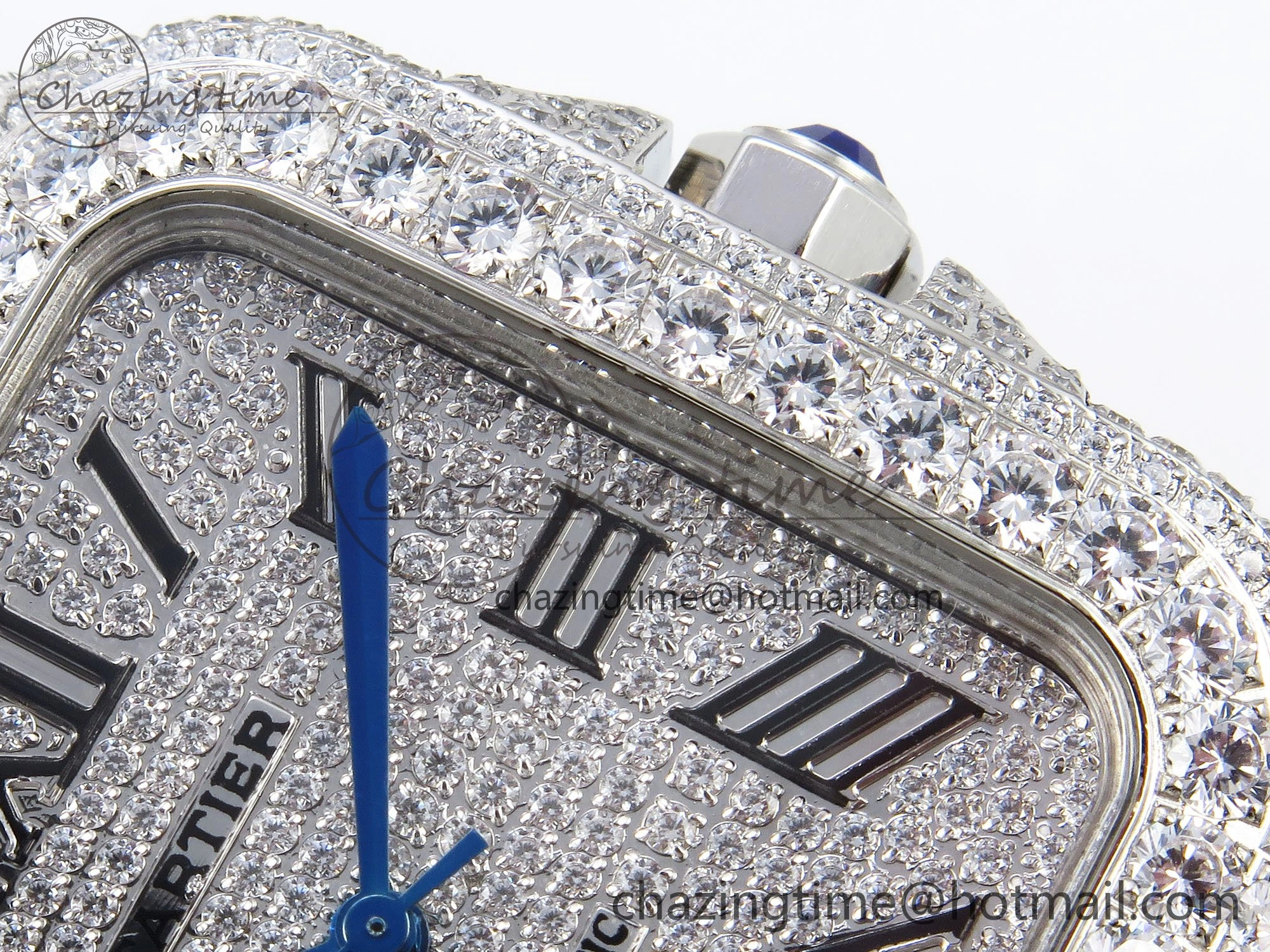 Santos De 40mm TWF 1:1 Best Edition SS Dial 904L SS Case and Bracelet A2824