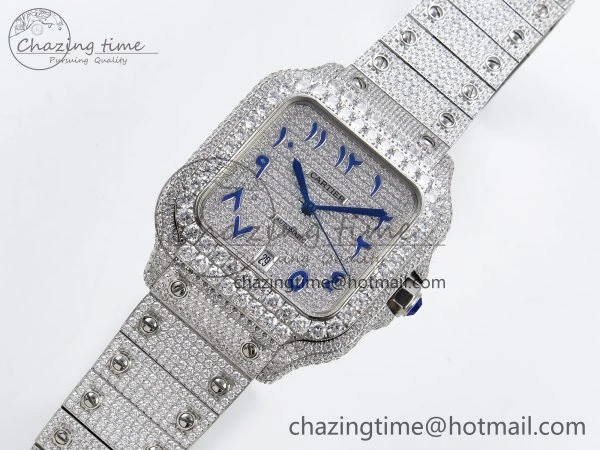 Santos De 40mm TWF 1:1 Best Edition SS Dial 904L SS Case and Bracelet A2824