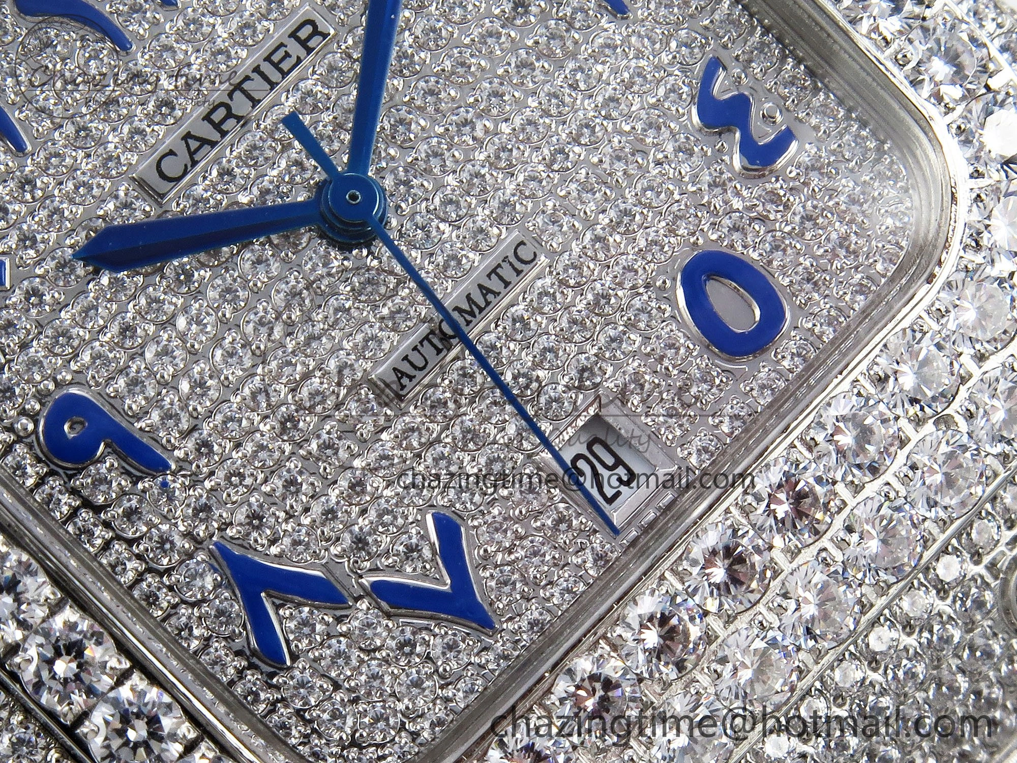 Santos De 40mm TWF 1:1 Best Edition SS Dial 904L SS Case and Bracelet A2824