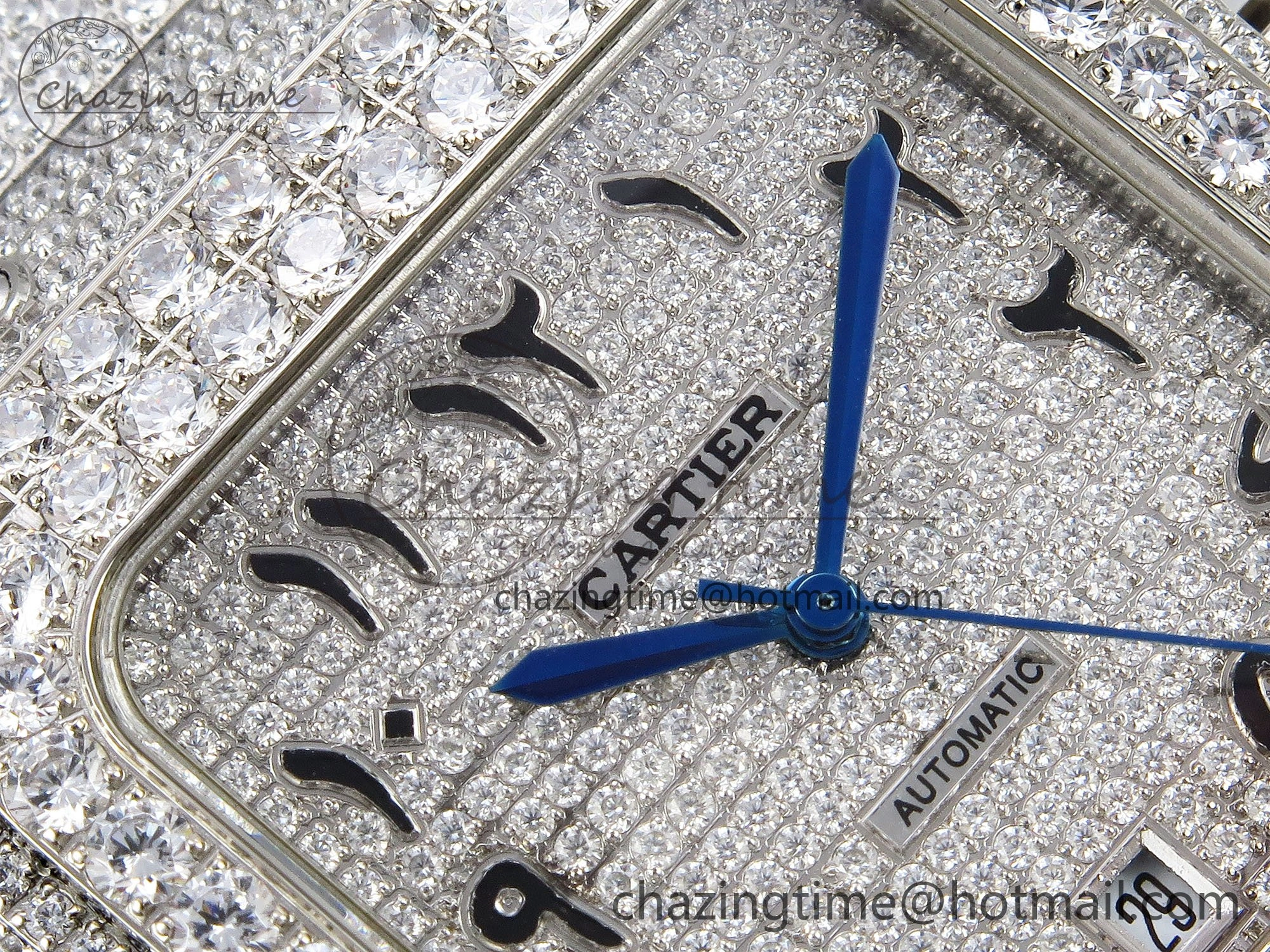 Santos De 40mm TWF 1:1 Best Edition SS Dial 904L SS Case and Bracelet A2824