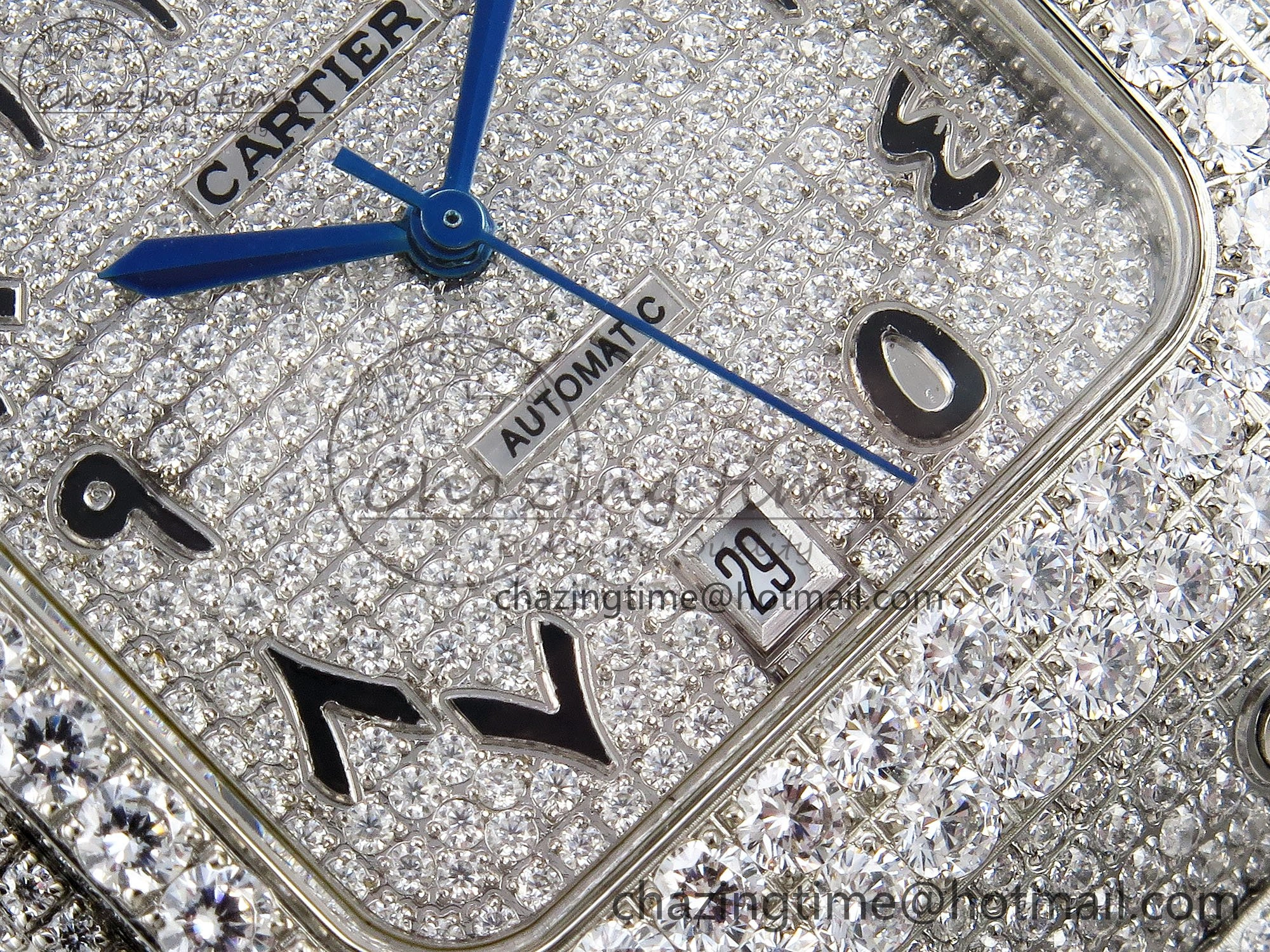 Santos De 40mm TWF 1:1 Best Edition SS Dial 904L SS Case and Bracelet A2824
