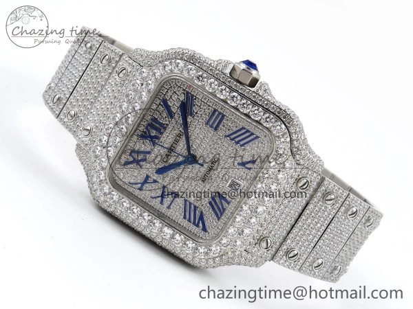 Santos De 40mm TWF 1:1 Best Edition SS Dial 904L SS Case and Bracelet A2824