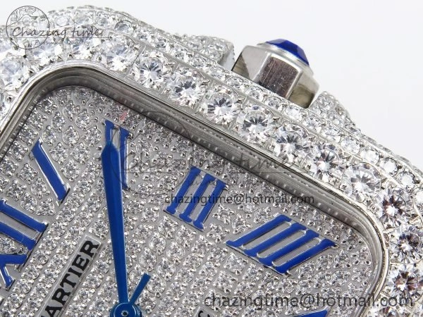 Santos De 40mm TWF 1:1 Best Edition SS Dial 904L SS Case and Bracelet A2824
