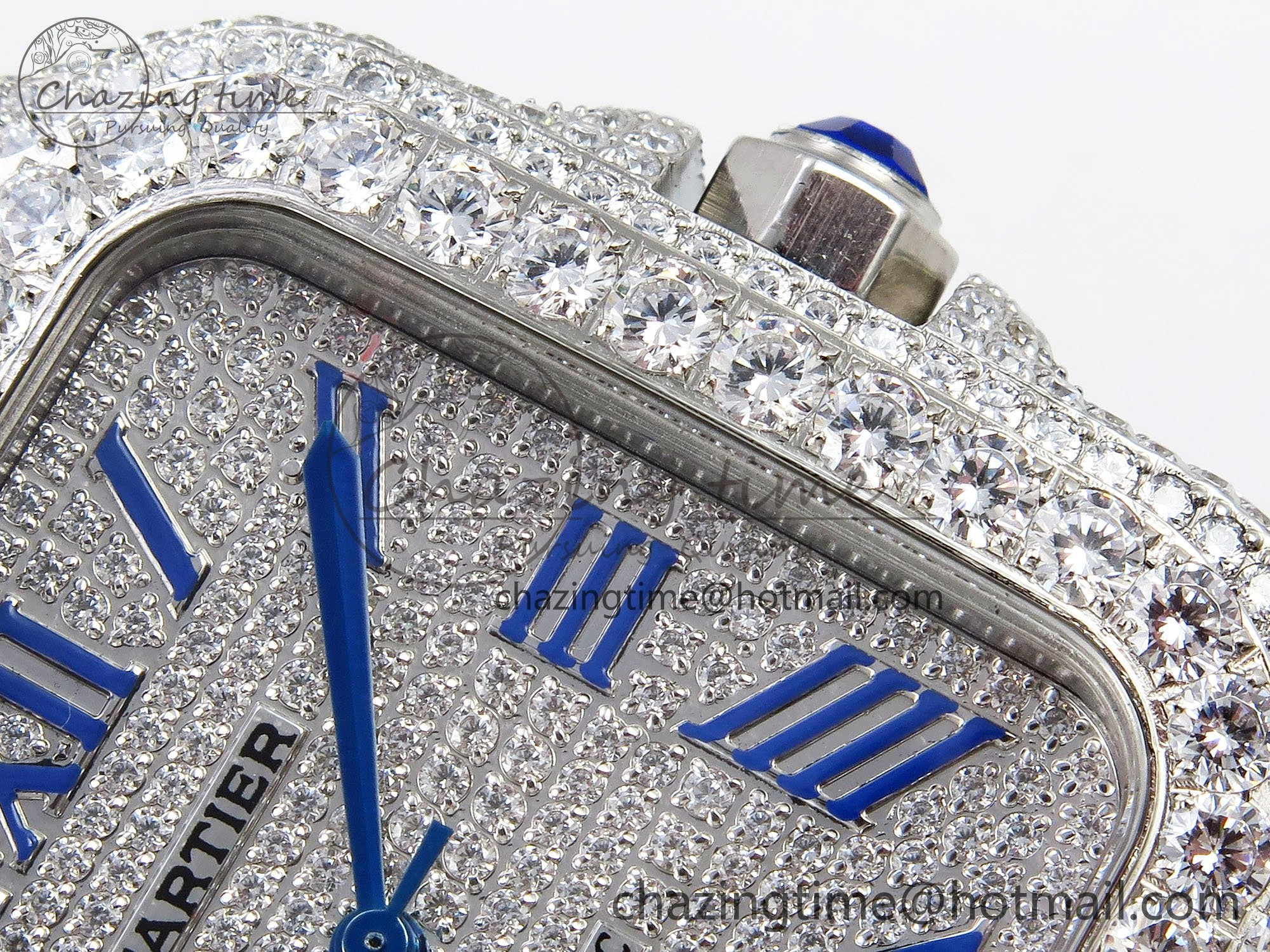 Santos De 40mm TWF 1:1 Best Edition SS Dial 904L SS Case and Bracelet A2824