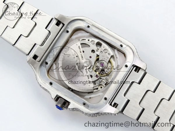 Santos De 40mm TWF 1:1 Best Edition SS Dial 904L SS RG Case and Bracelet A2824