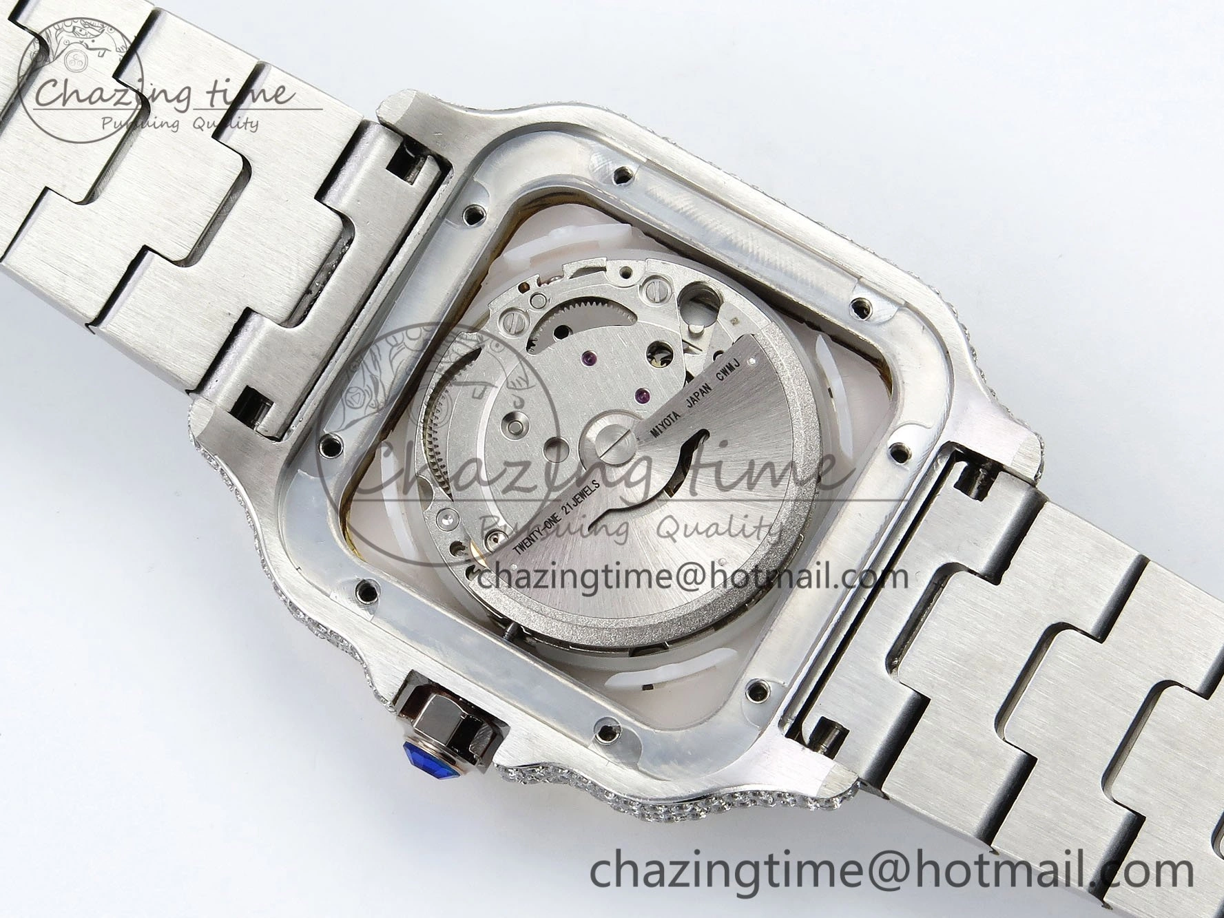 Santos De 40mm TWF 1:1 Best Edition SS Dial 904L SS YG Case and Bracelet A2824