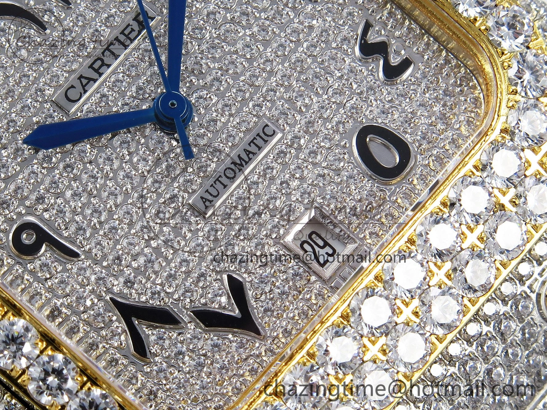 Santos De 40mm TWF 1:1 Best Edition SS Dial 904L SS YG Case and Bracelet A2824
