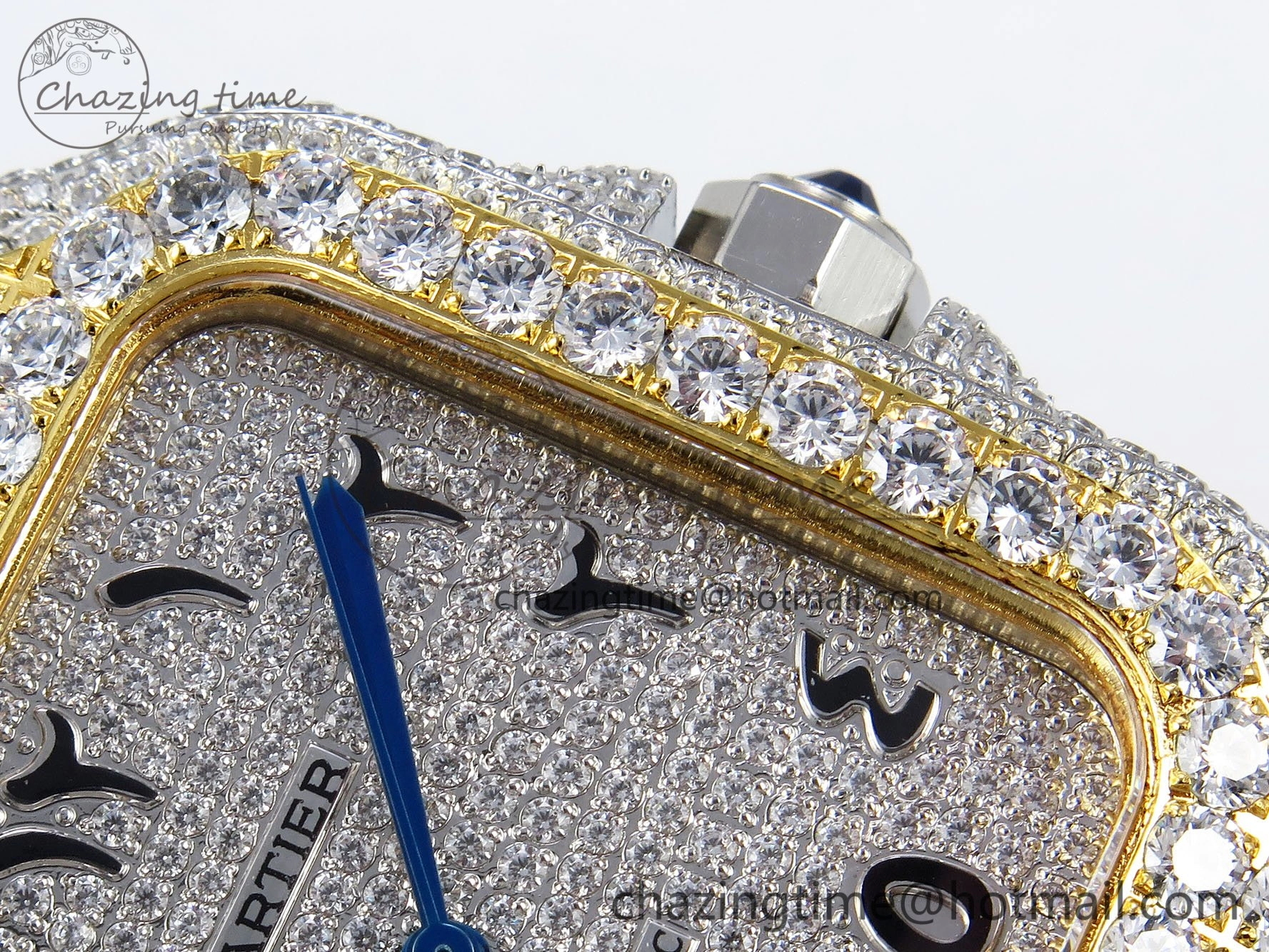 Santos De 40mm TWF 1:1 Best Edition SS Dial 904L SS YG Case and Bracelet A2824