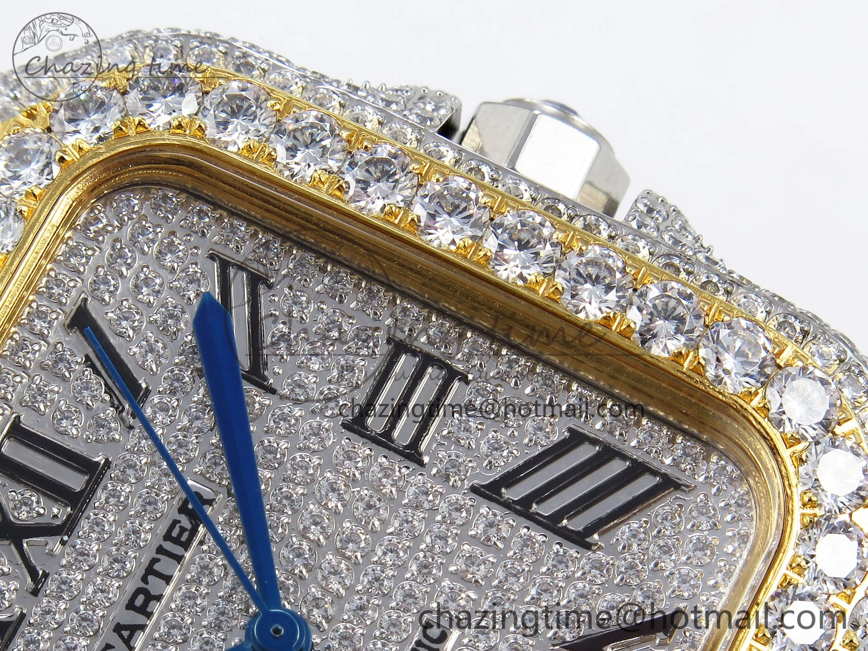 Santos De 40mm TWF 1:1 Best Edition SS Dial 904L SS YG Case and Bracelet A2824