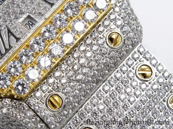 Santos De 40mm TWF 1:1 Best Edition SS Dial 904L SS YG Case and Bracelet A2824