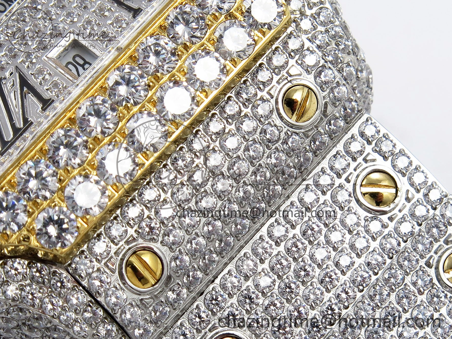 Santos De 40mm TWF 1:1 Best Edition SS Dial 904L SS YG Case and Bracelet A2824