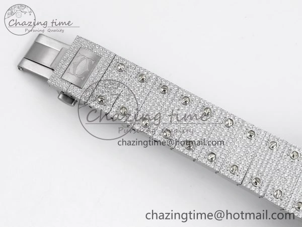 Santos De 40mm TWF 1:1 Best Edition SS Rainbow Dial 904L SS Case and Bracelet A2824