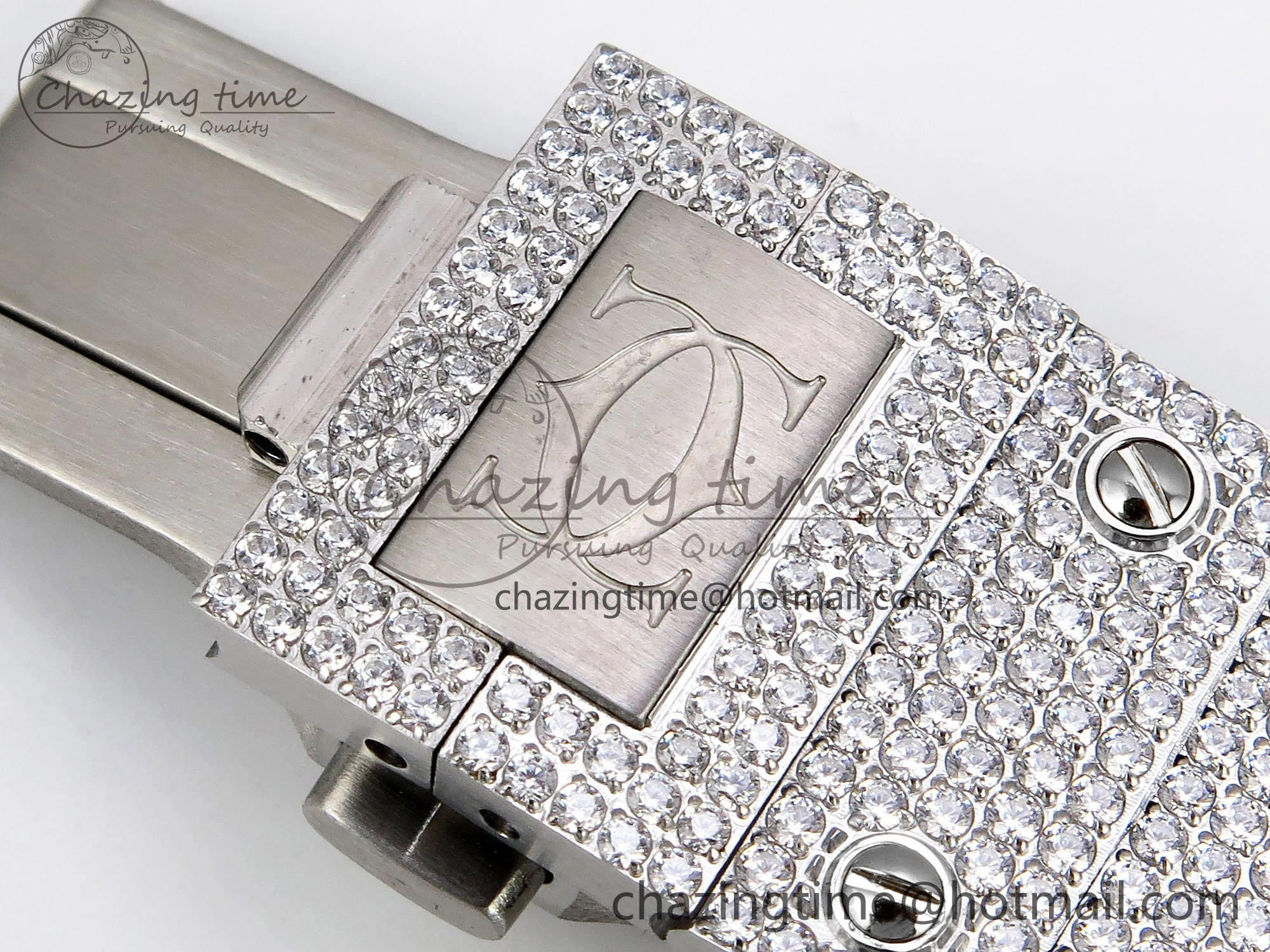 Santos De 40mm TWF 1:1 Best Edition SS Rainbow Dial 904L SS Case and Bracelet A2824