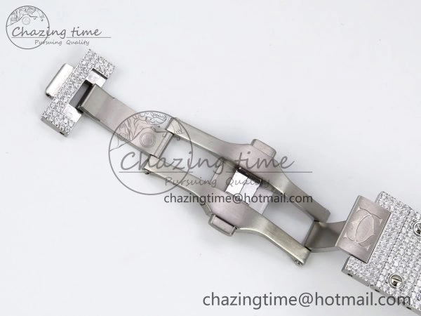 Santos De 40mm TWF 1:1 Best Edition SS Rainbow Dial 904L SS Case and Bracelet A2824