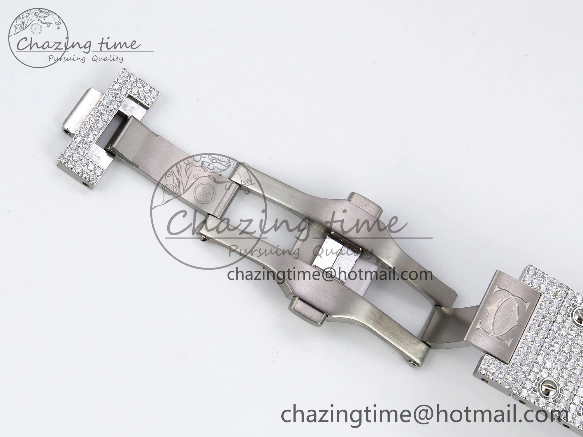 Santos De 40mm TWF 1:1 Best Edition SS Rainbow Dial 904L SS Case and Bracelet A2824