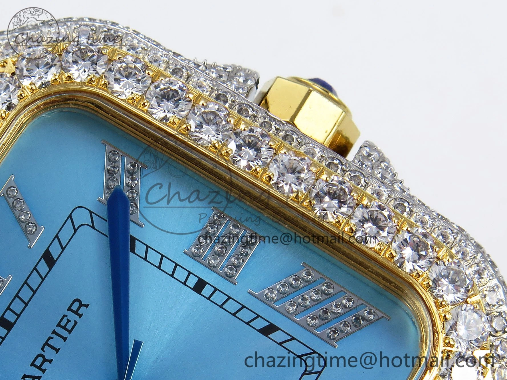 Santos De 40mm TWF 1:1 Best Edition YG Dial 904L SS YG Case and Bracelet A2824