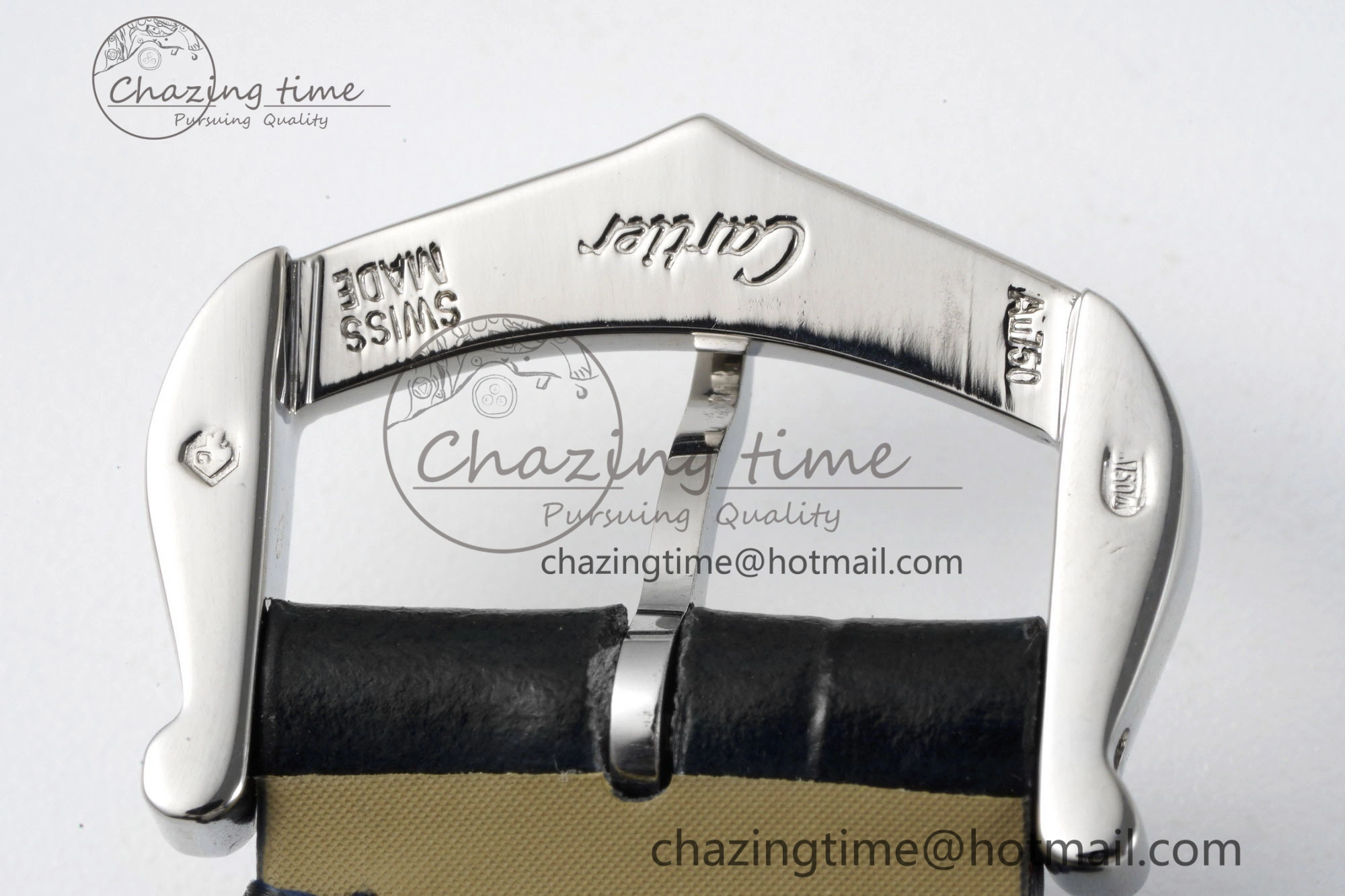 Santos Dumont 27.5mm IWSF Best Edition Silver Dial on Black Leather Strap Quartz
