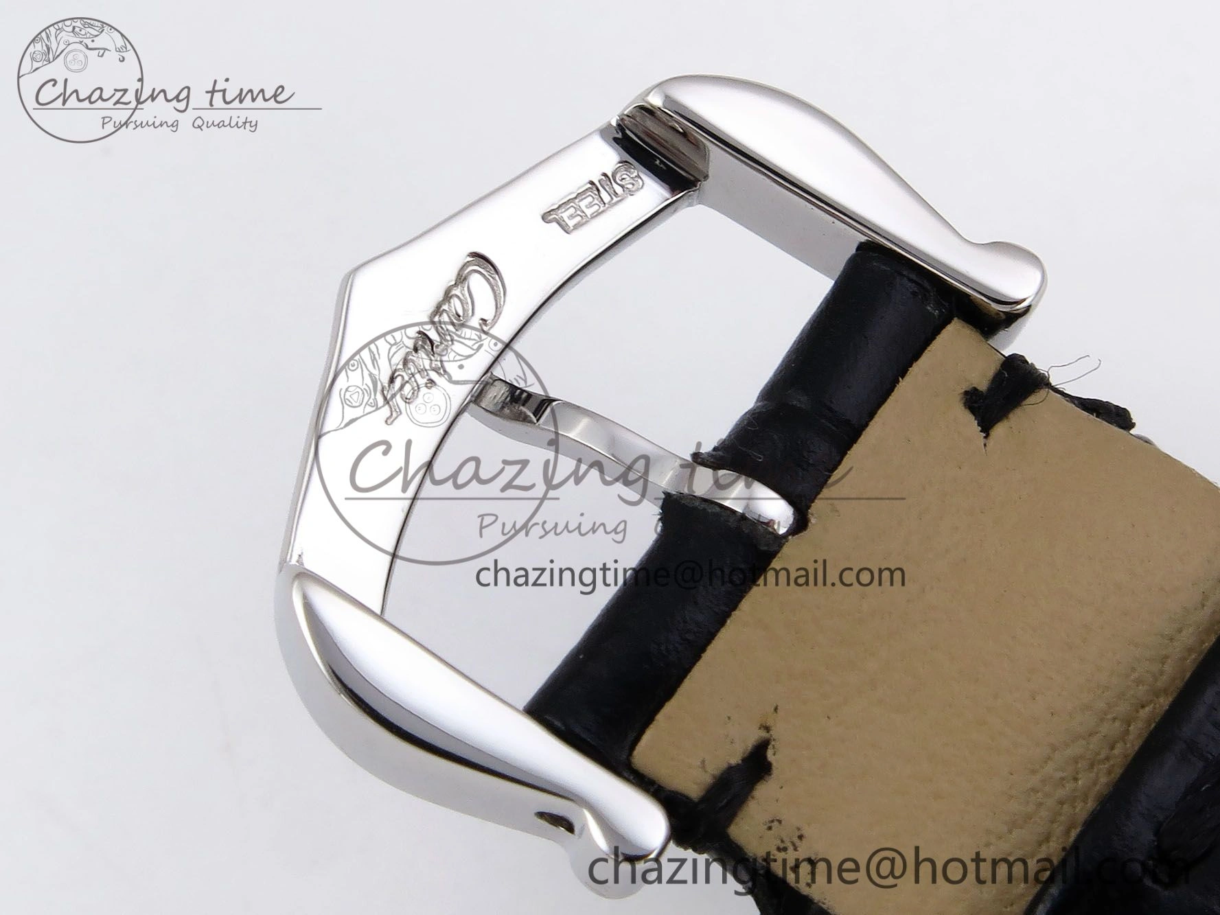 Santos Dumont 27.5mm SS RG AF 1:1 Best Edition Silver Dial on Black Croco Strap A157