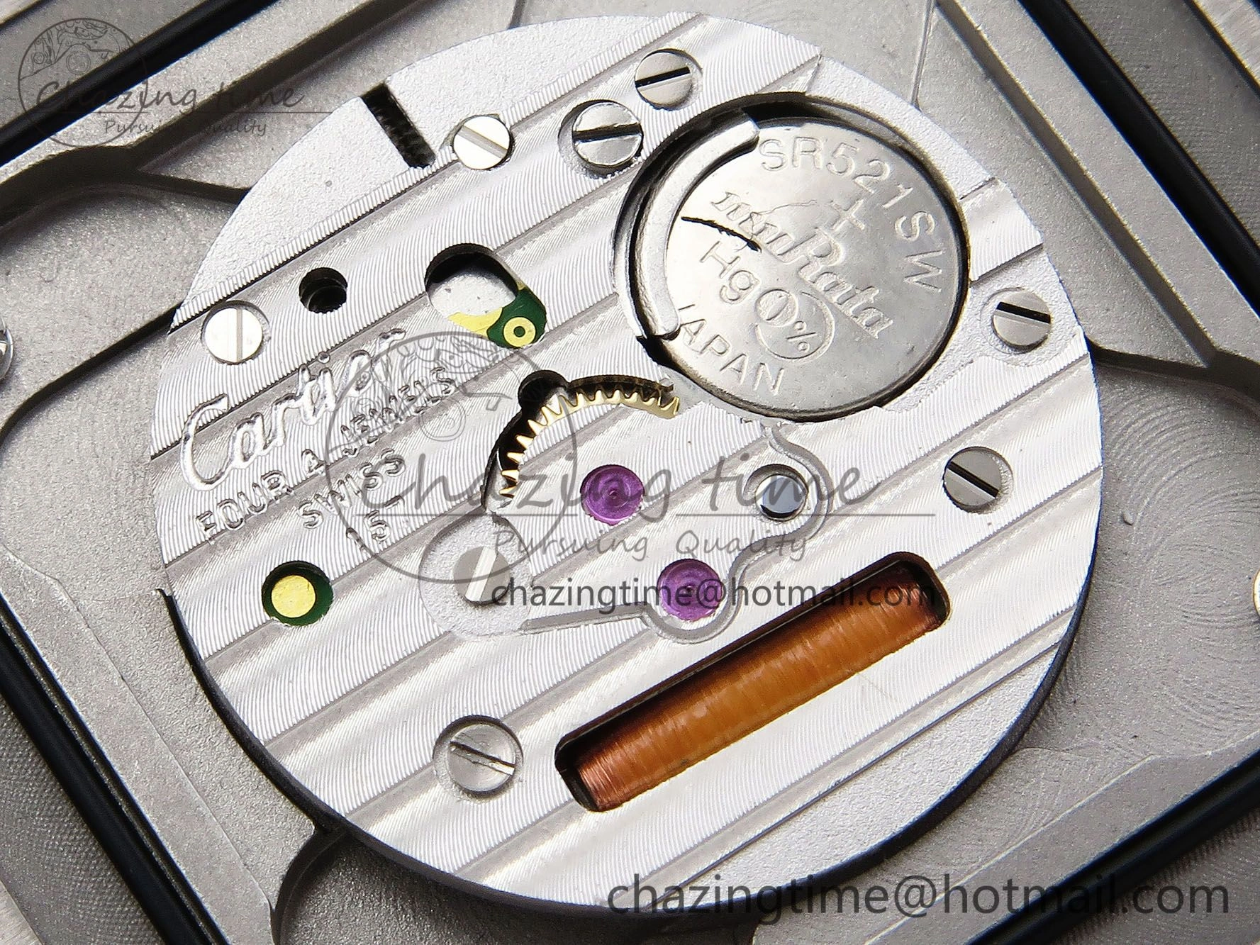 Santos Dumont 27.5mm SS RG AF 1:1 Best Edition Silver Dial on Red Croco Strap A157
