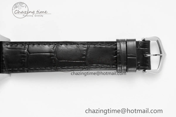 Santos Dumont 31.4mm IWSF Best Edition Silver Dial on Black Leather Strap Quartz