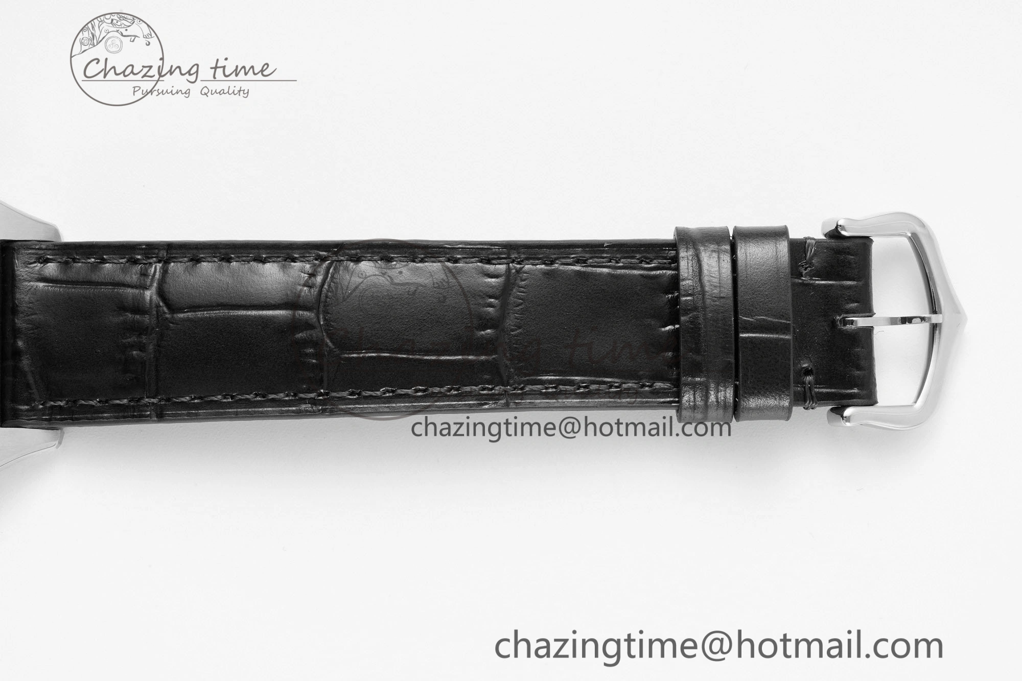 Santos Dumont 31.4mm IWSF Best Edition Silver Dial on Black Leather Strap Quartz