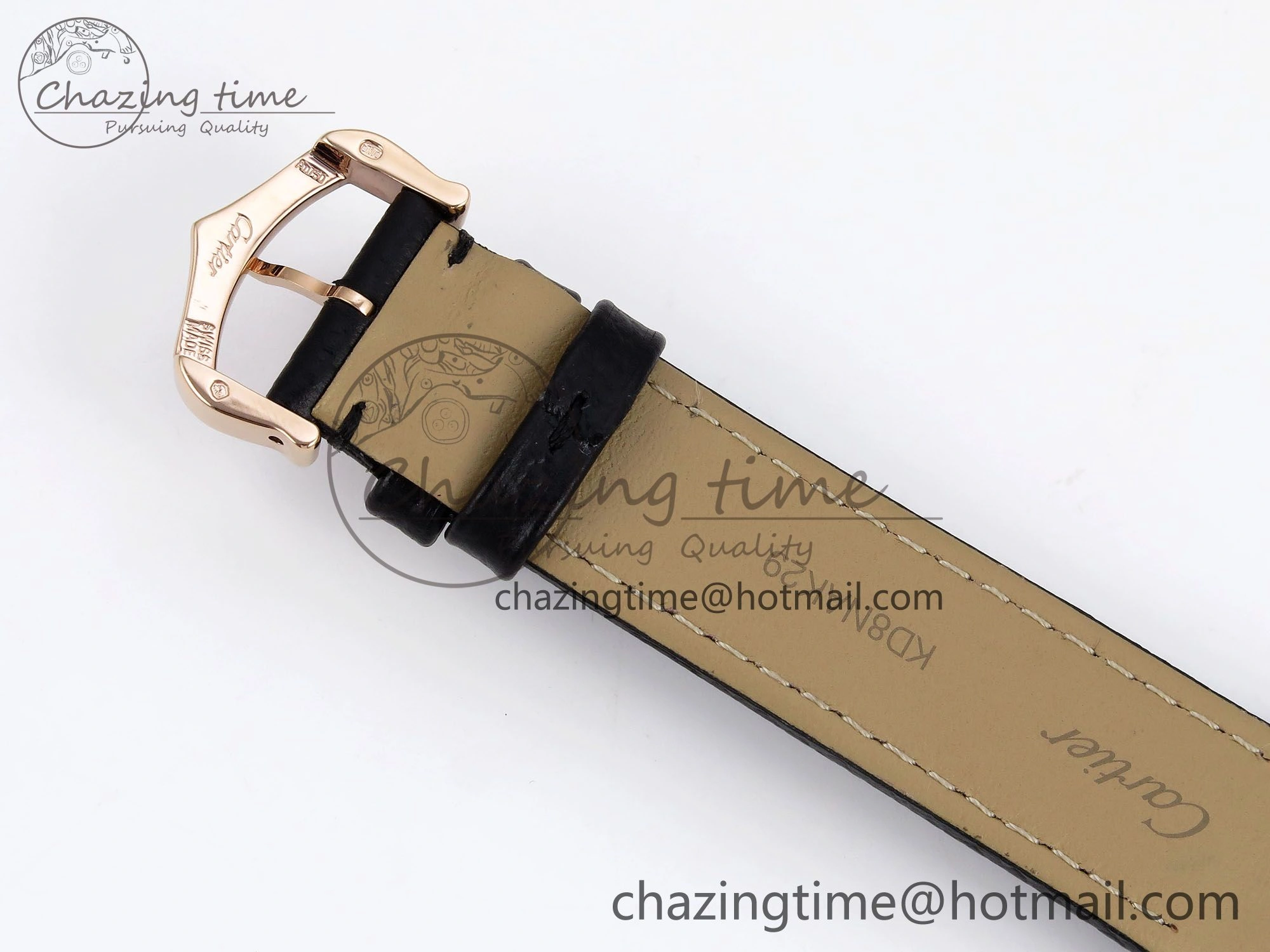Santos Dumont 31.4mm RG AF 1:1 Best Edition Silver Dial Diamonds Bezel on Black Leather Strap A157
