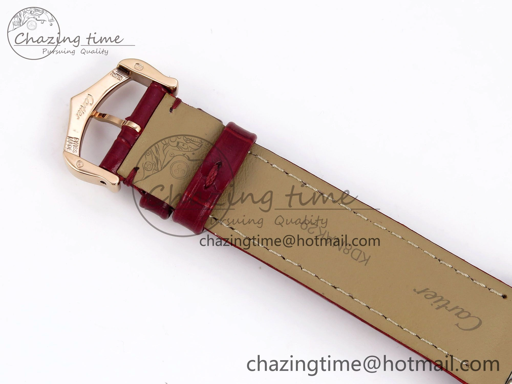 Santos Dumont 31.4mm RG AF 1:1 Best Edition Silver Dial Diamonds Bezel on Red Croco Strap A157